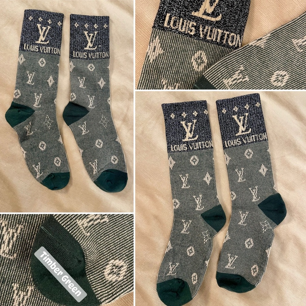 L V Men's Signature Crew Socks - Picture 4 of 14